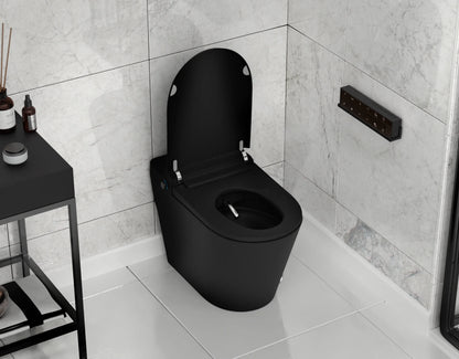 ANZZI ENVO Echo Elongated Smart Toilet Bidet in Matte Black with Auto Flush