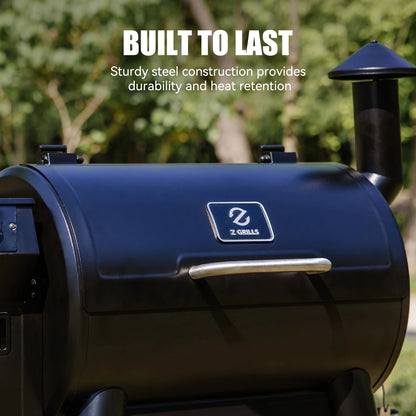 Z GRILLS 459 sq. in. Wood Pellet Grill & Smoker 450B with PID 3.0 Controller, Meat Probes, Rain Cover