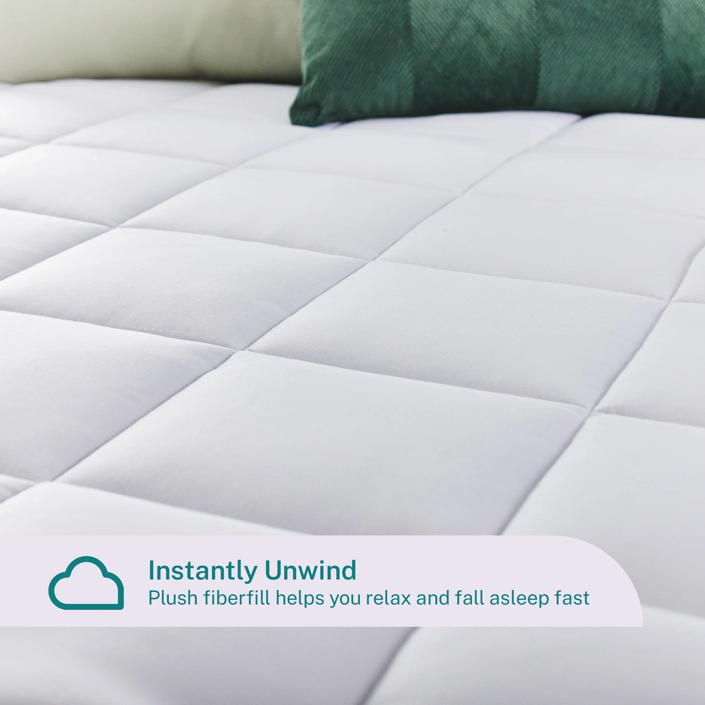 Sleep Innovations Memory Foam Mattress Topper, Queen, 4 Inch, Gel Dual Layer Plush
