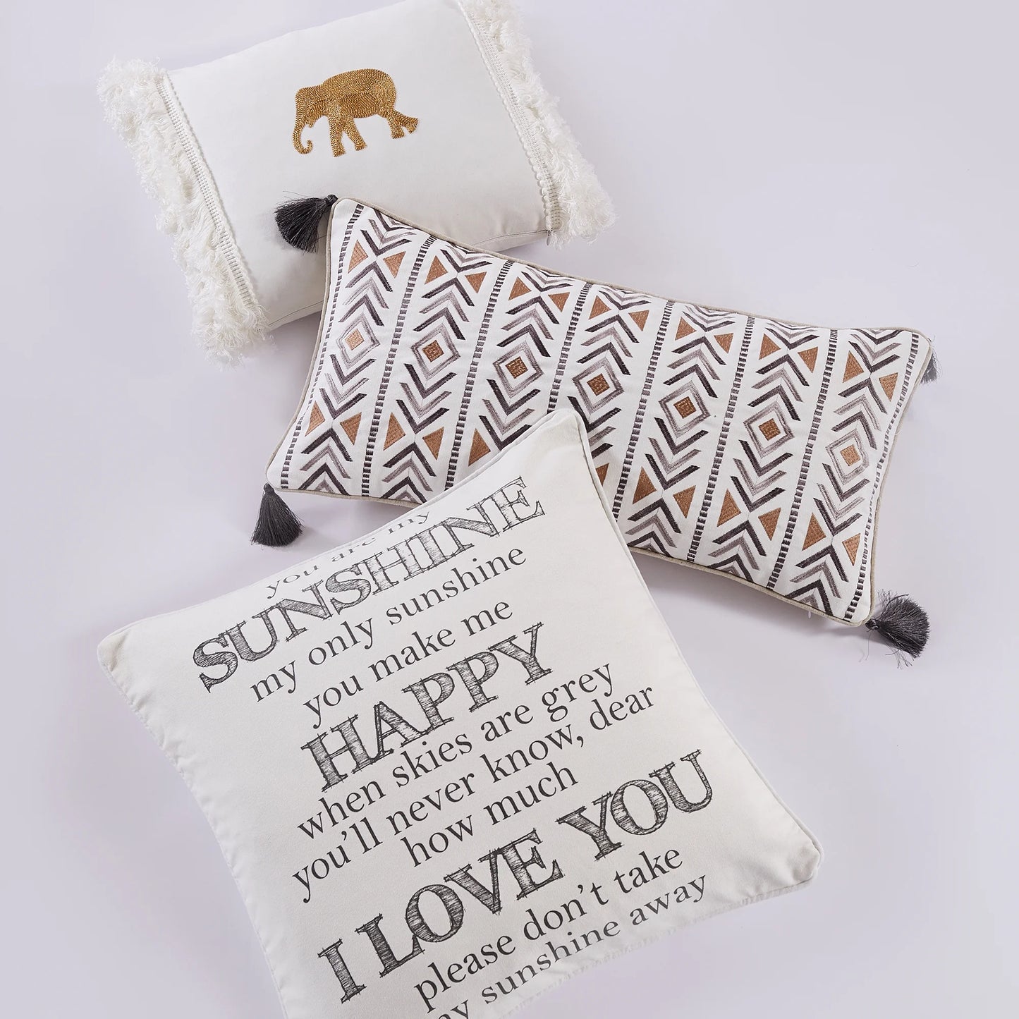 Levtex - Camden Duvet Cover Set - Full/Queen Duvet Cover (90 x 94 in.) + Two Standard Pillowcases (26 x 20 in.) - Buffalo Check in Grey and Cream - Reversible Pattern - Cotton