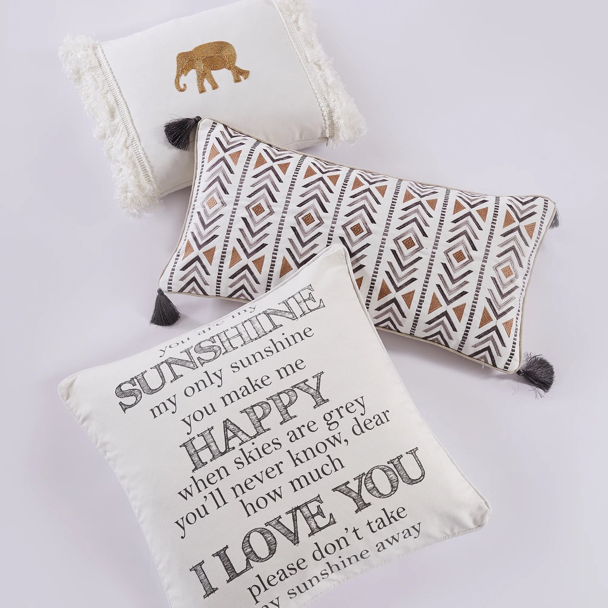 Levtex - Camden Duvet Cover Set - Full/Queen Duvet Cover (90 x 94 in.) + Two Standard Pillowcases (26 x 20 in.) - Buffalo Check in Grey and Cream - Reversible Pattern - Cotton