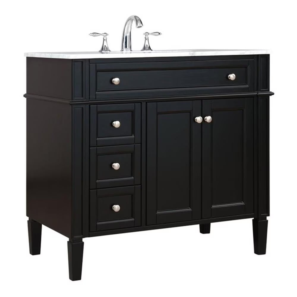 Elegant Kitchen and Bath 36 Inch Single Bathroom Vanity In Natural Wood