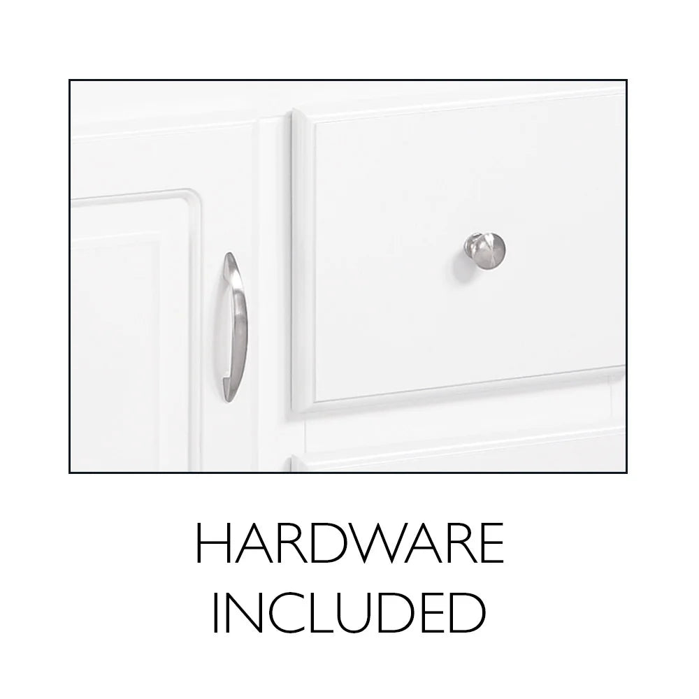 Design House Concord Wood 2-Door Bath Wall Mount Storage Cabinet (21 x 7 x 30), White
