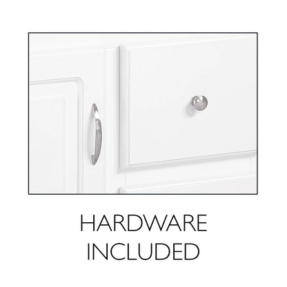 Design House Concord Wood 2-Door Bath Wall Mount Storage Cabinet (21 x 7 x 30), White