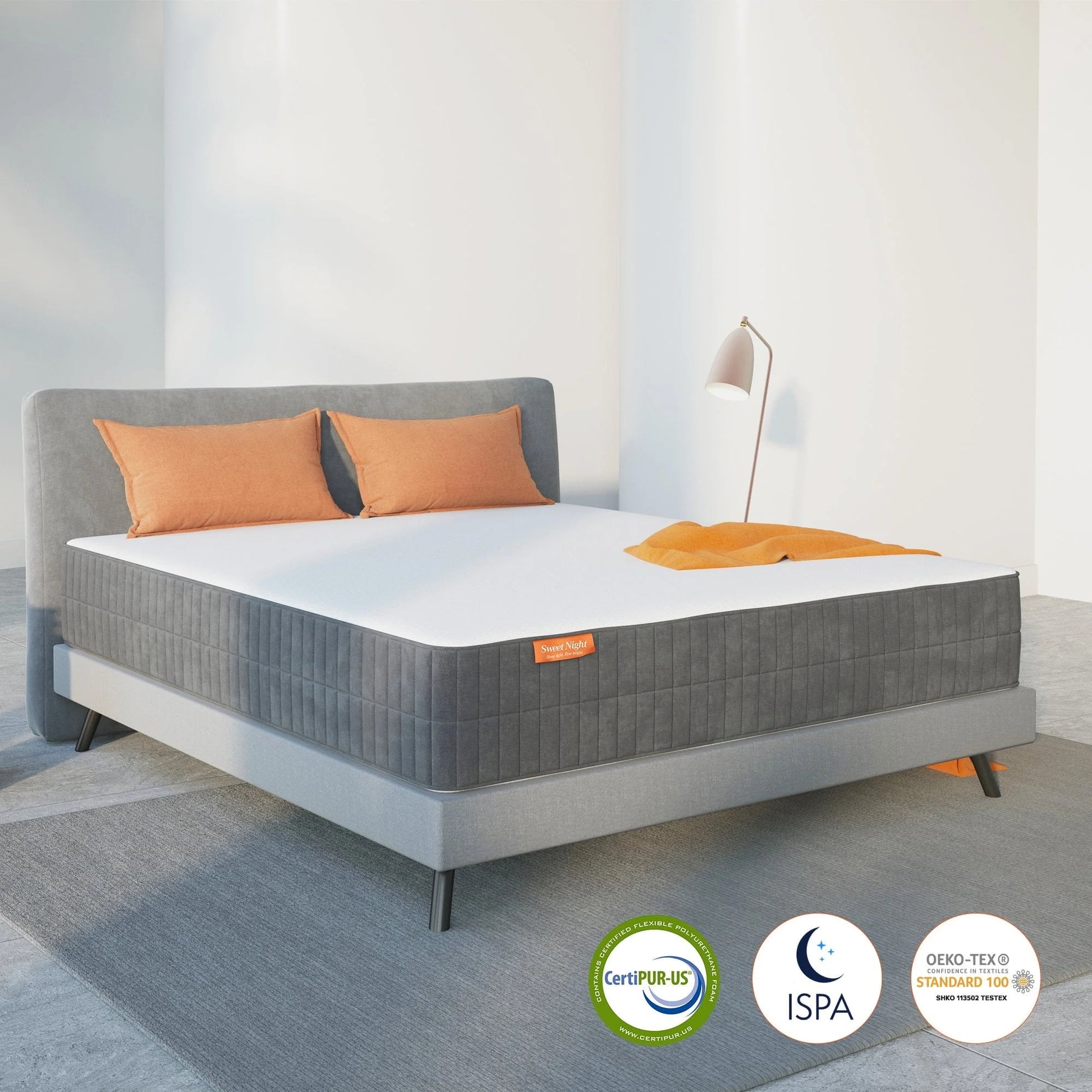 Sweetnight 10" Cool Gel Memory Foam Mattress with Zippered Cover Mattresses in a Box Medium Firm Mattress, Twin