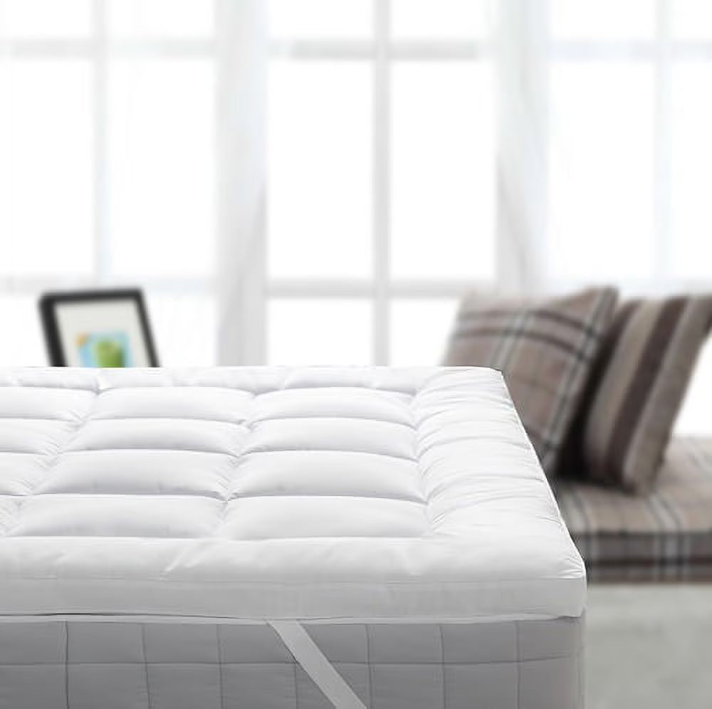 2 Inch Bamboo Filled Cotton Shell Cover Mattress Topper