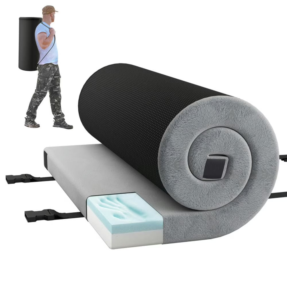 Spaco Indoor Outdoor Sleeping Mat with High Density Foam Cushion and Carrying Bag, Air Mattresses & Sleeping Bags for Outdoor as Garden, Yard, Gary