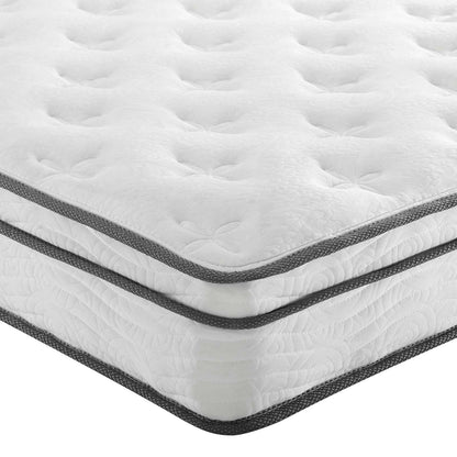 Modway Jenna 8" Innerspring and Foam Twin Mattress in White