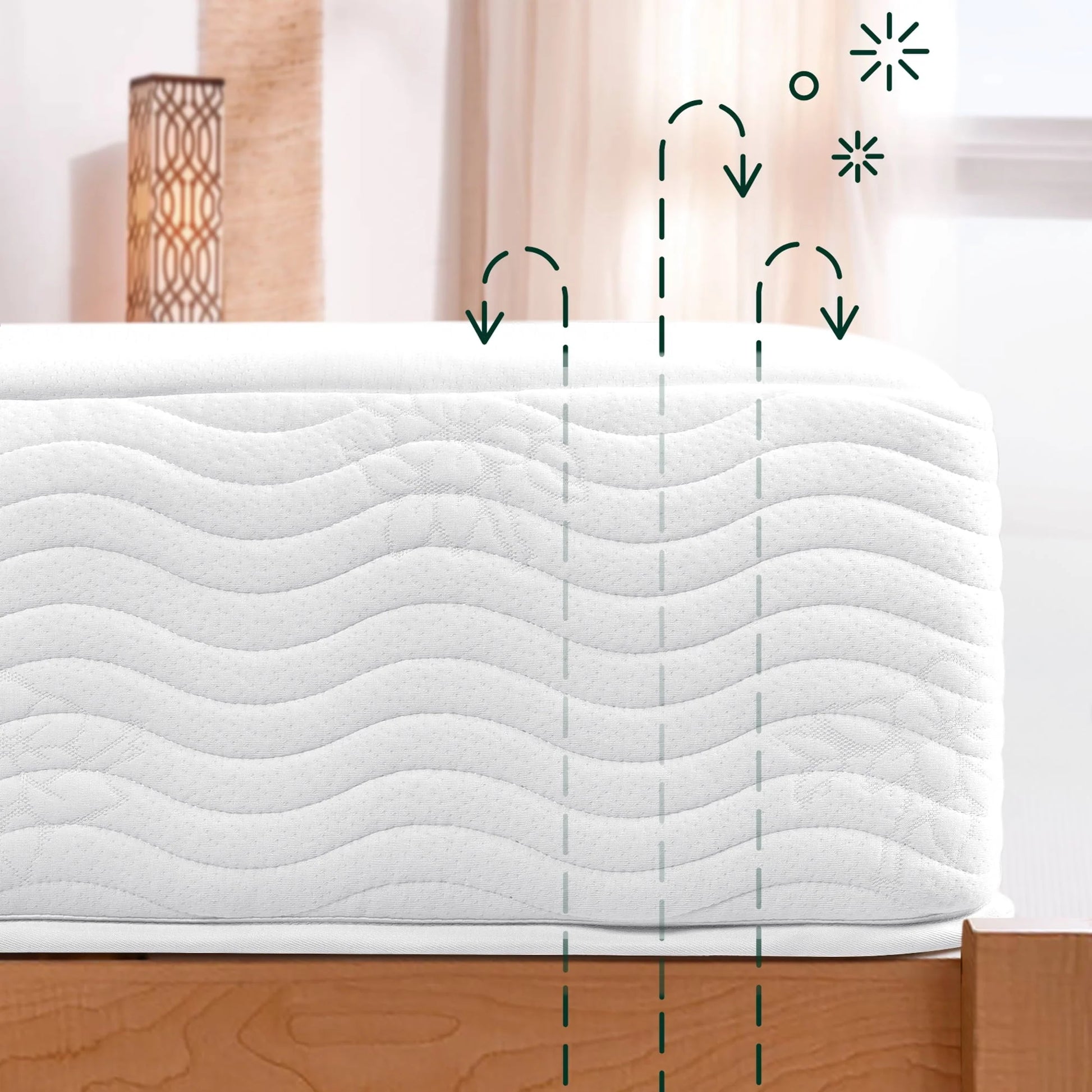 Zinus Spa Sensations Pressure Relief 10" Hybrid Mattress, Queen