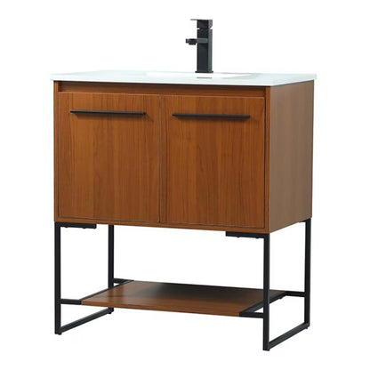 Elegant Kitchen and Bath 30 Inch Single Bathroom Vanity In Green