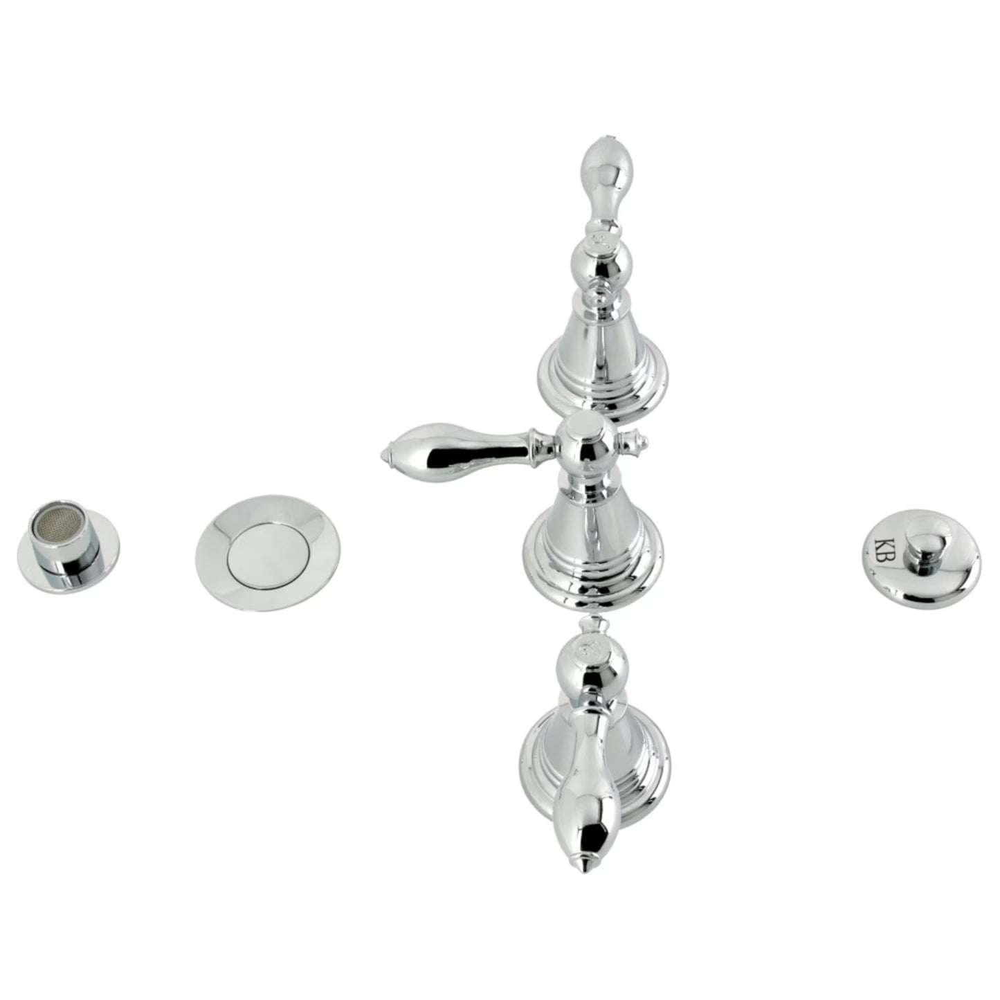 Kingston Brass KB327AL Victorian Three-Handle Bidet Faucet, Brushed Brass