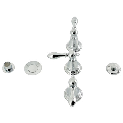 Kingston Brass KB327AL Victorian Three-Handle Bidet Faucet, Brushed Brass
