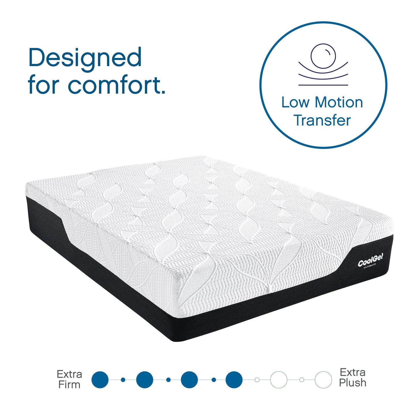 Cool Gel 14" Gel Memory Foam Mattress with 2 Bonus Pillows, Queen