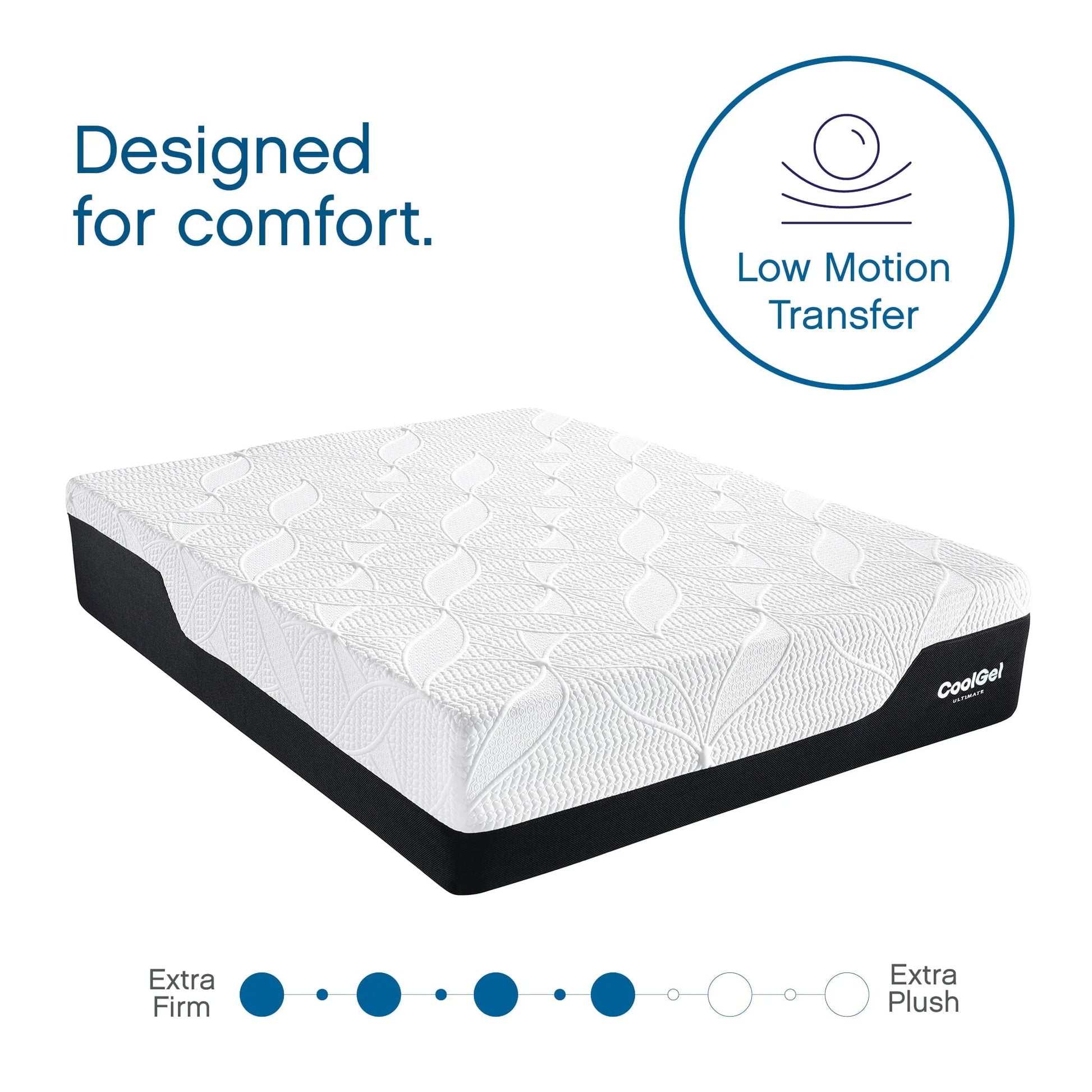 Cool Gel 14" Gel Memory Foam Mattress with 2 Bonus Pillows, Queen