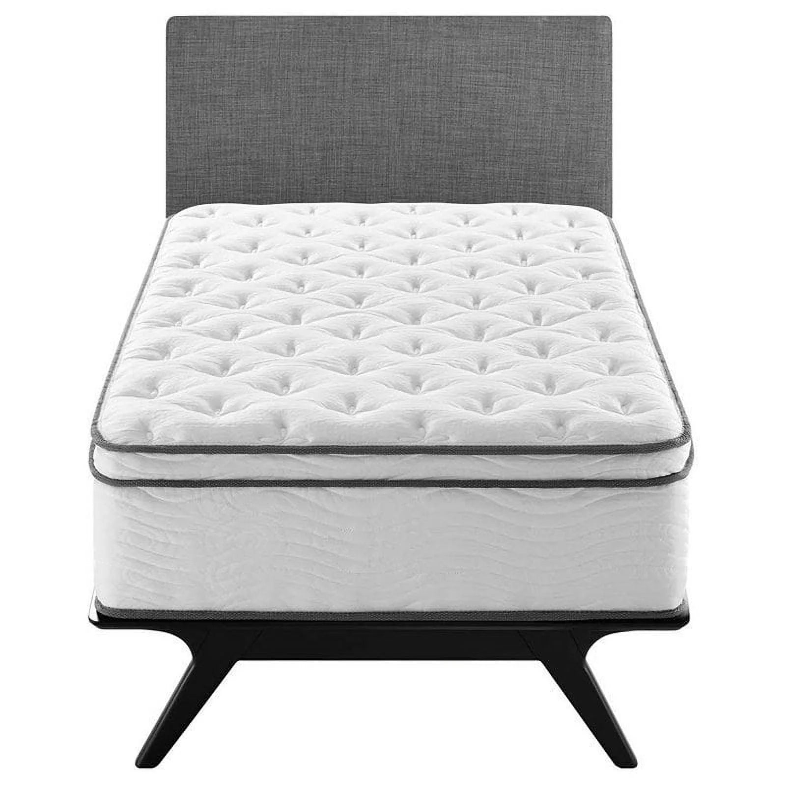 Allora 14" Twin Quilted Innerspring Mattress in White