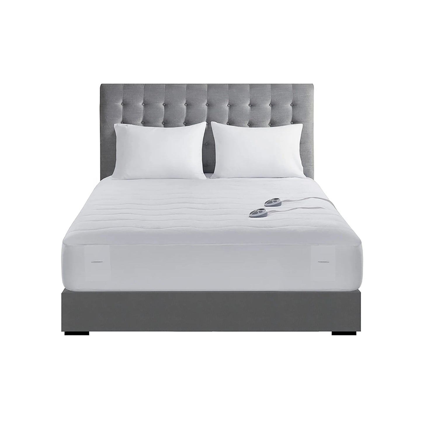 Serta Plush Heated Mattress Pad, Queen, White