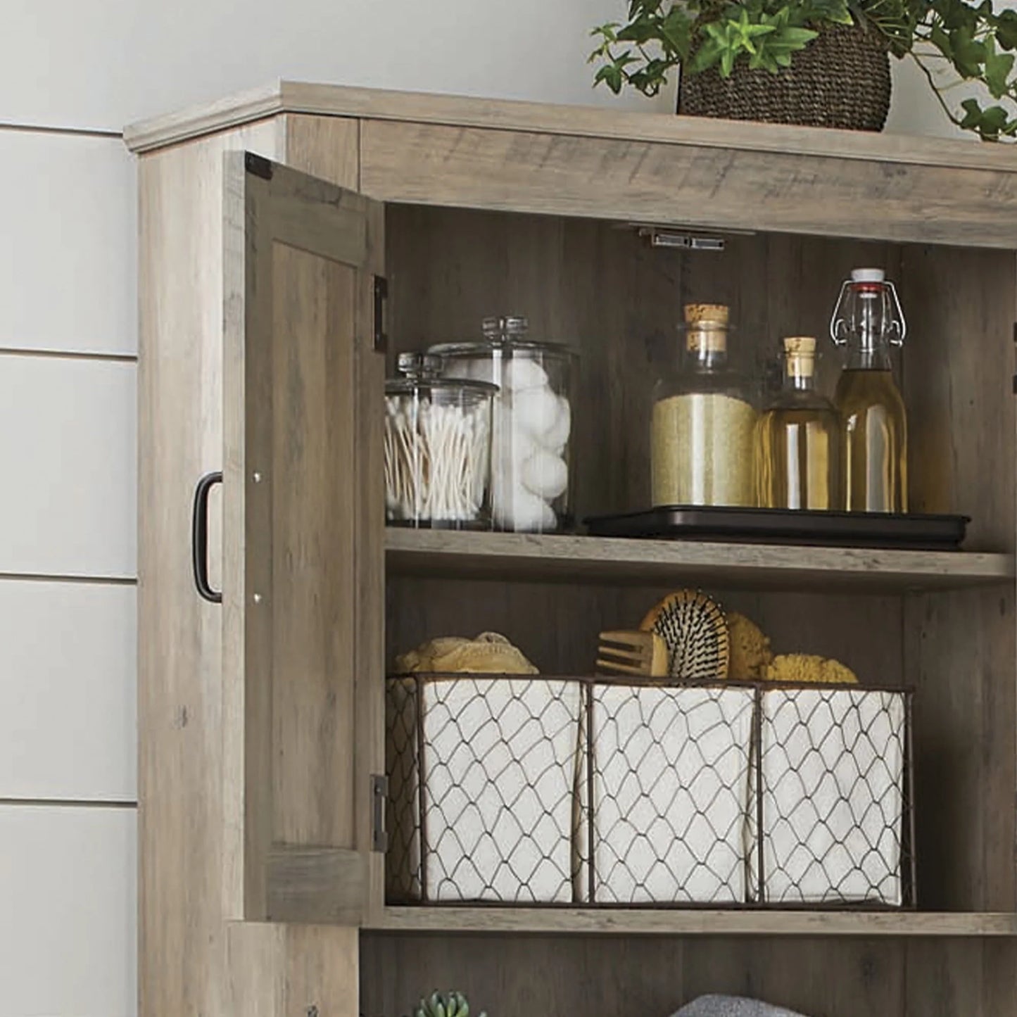 Better Homes & Gardens 26in. Over the Toilet Bathroom Space Saver Cabinet, Rustic Gray