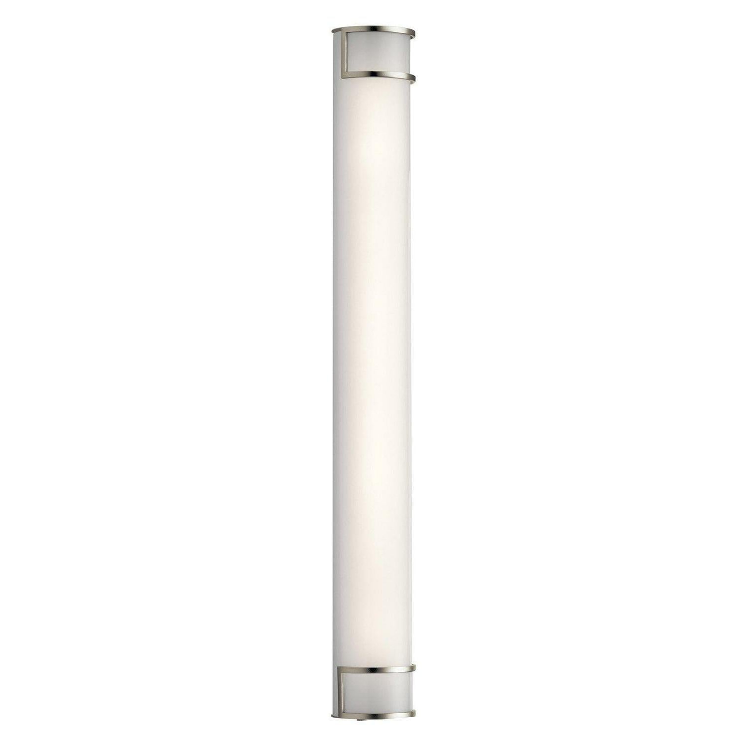 1 Light Linear Bath Vanity Approved For Damp Locations With Transitional Inspirations 4.5 Inches Tall By 36.5 Inches Wide Kichler Lighting 11143Niled