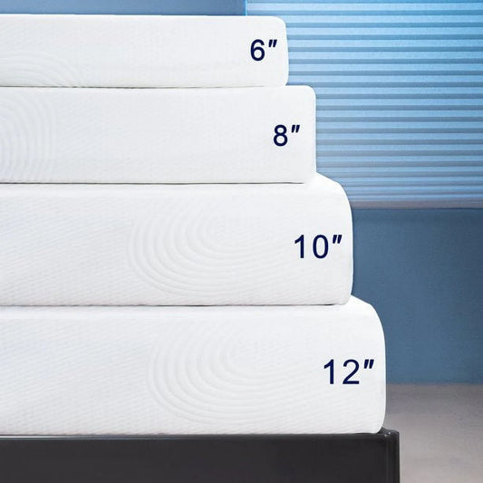 Subrtex 10" Gel Memory Foam Mattress in a Box, Queen