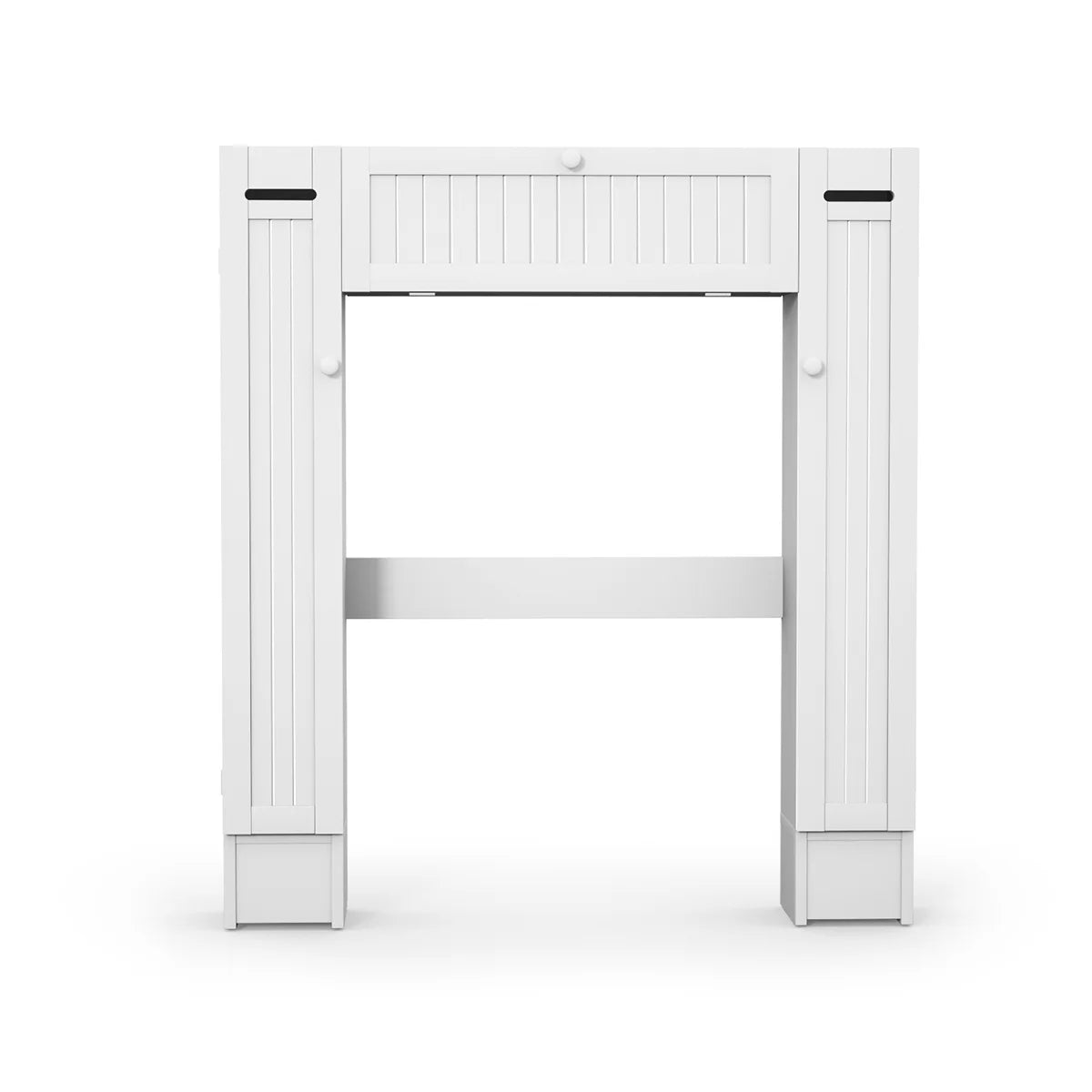 Topbuy Wooden Cabinet Bathroom Spacesaver Over The Toilet Storage Cabinet w/Drop Door White