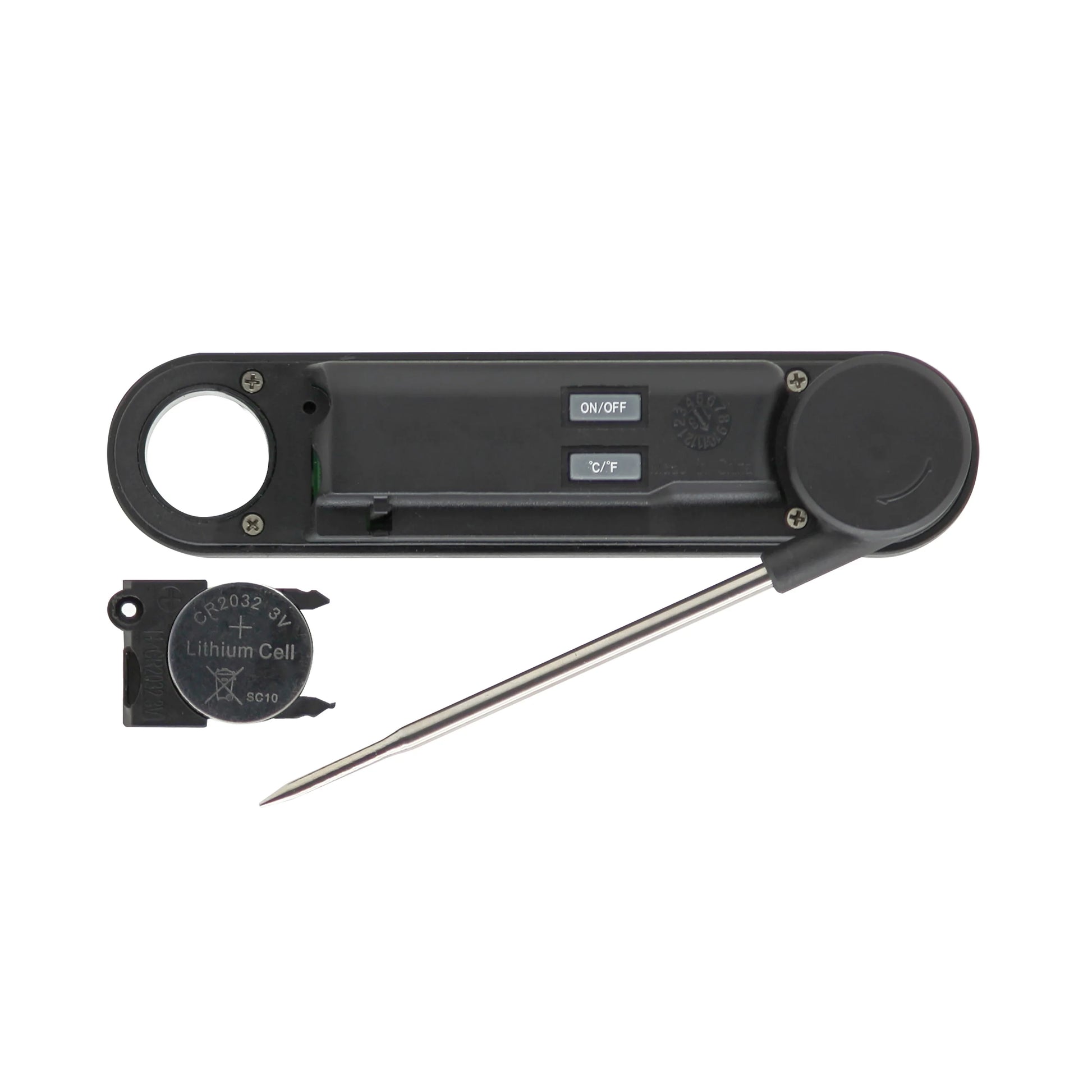 Digital Folding Probe Meat Thermometer with Blue Backlight Display