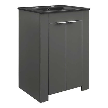 Modway Maybelle 24" Bathroom Vanity in Green Black