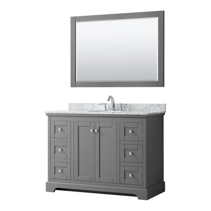 Wyndham Collection Oval Sink Wood Single Bathroom Vanity in White/Gold