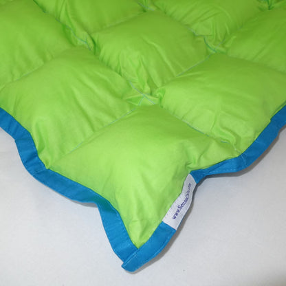 SensaCalm Dazzling Blue w/Scuba Blue - Small 5 lb Weighted Blanket