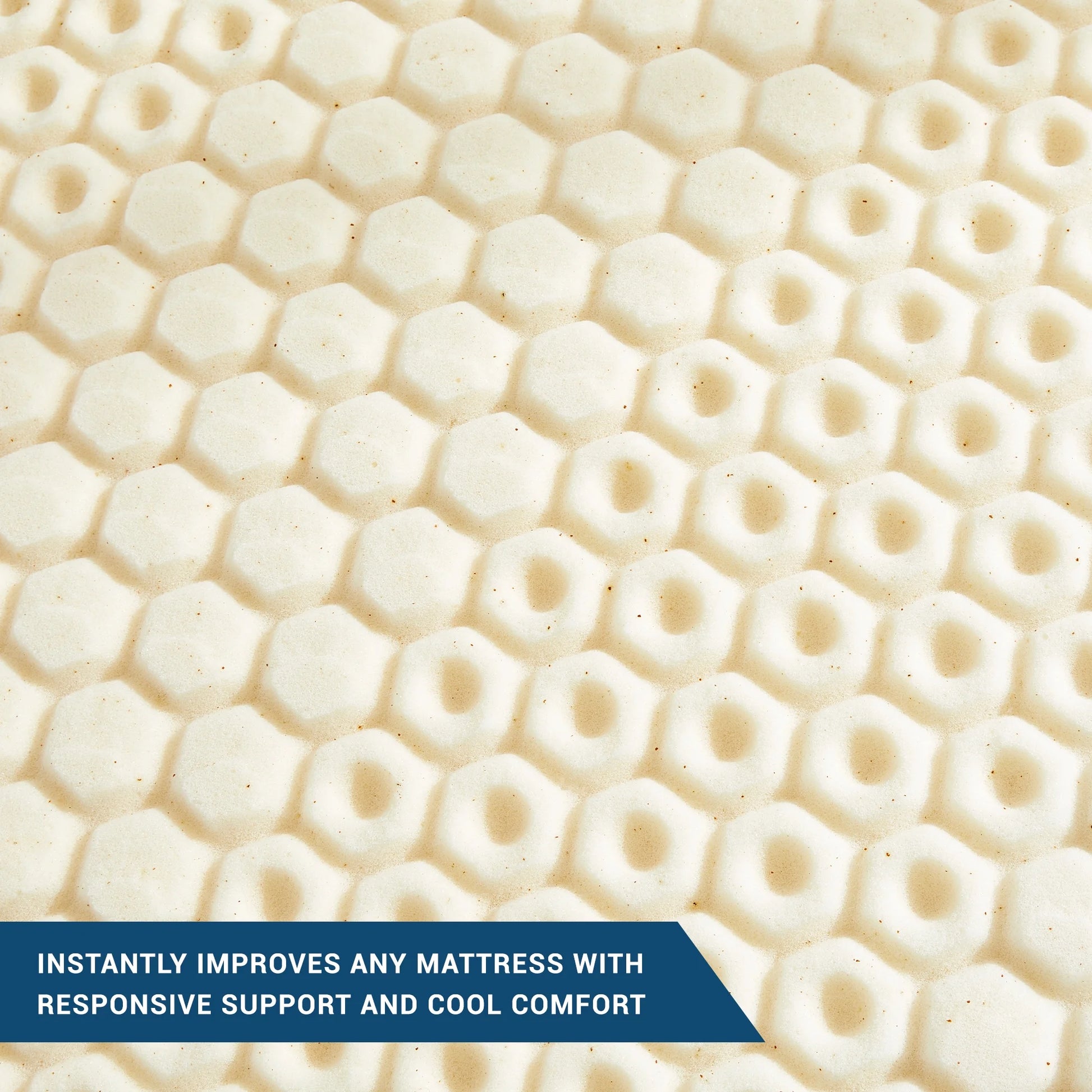 MOLECULE 3" CopperWELL Cooling Gel Infused Memory Foam Mattress Topper, Queen