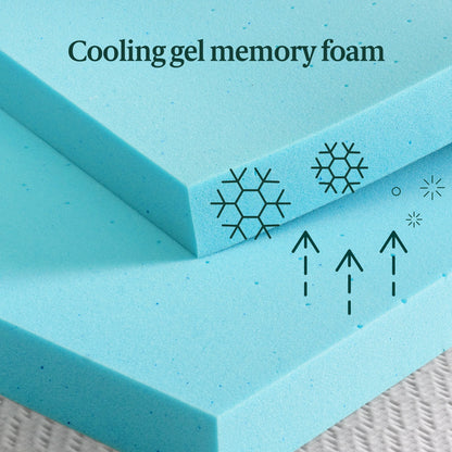 Zinus 4" 7-Zone Cooling Gel Memory Foam Mattress Topper, Twin