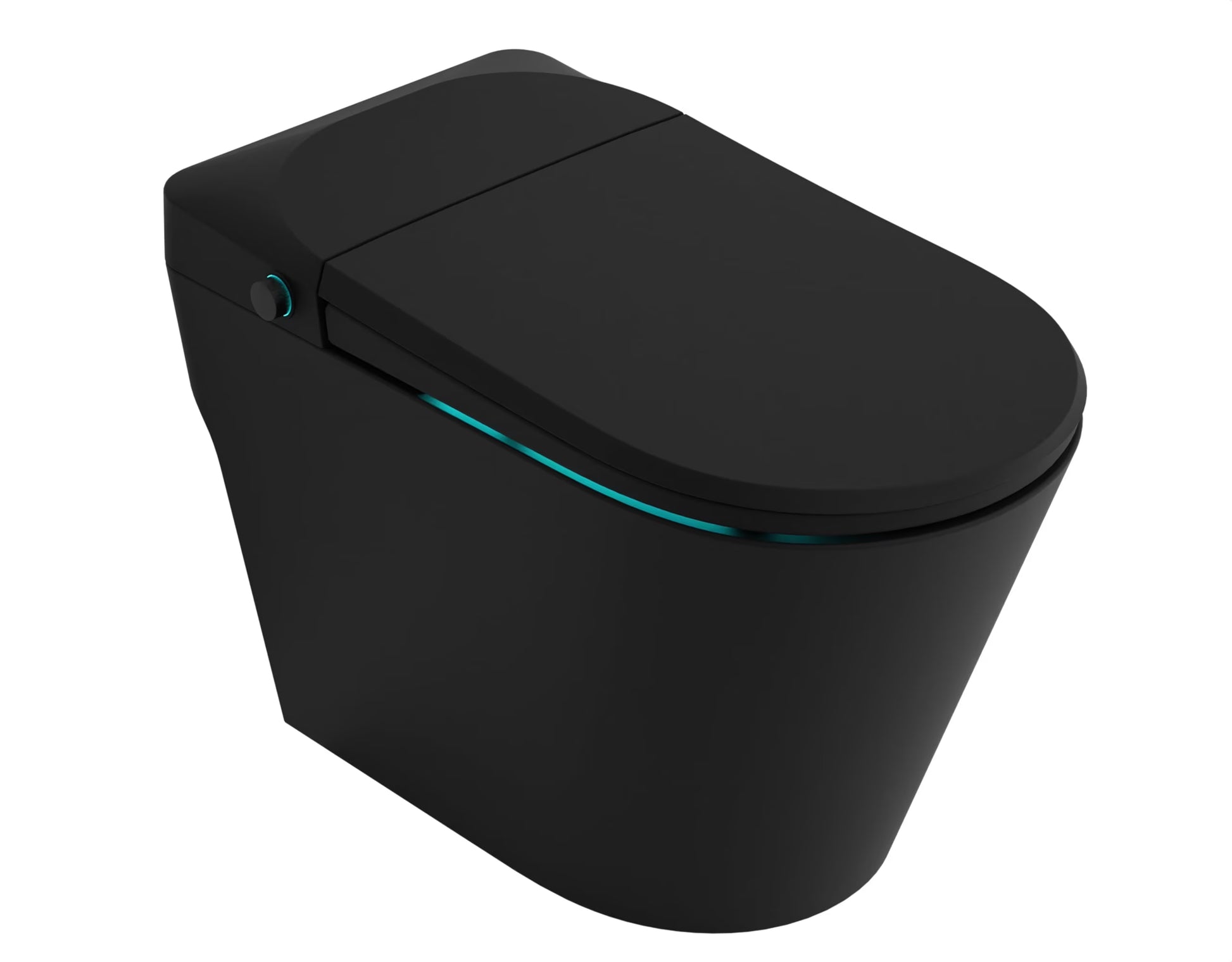 ANZZI ENVO Echo Elongated Smart Toilet Bidet in Matte Black with Auto Flush