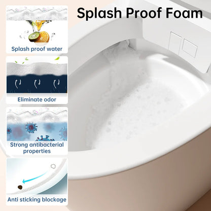 EPLO Smart Toilet with Foam Shield Splash Proof, One Piece Bidet Toilet,Dual Auto Flush,Foot Sensor Operation,Modern Elongated Toilet E16