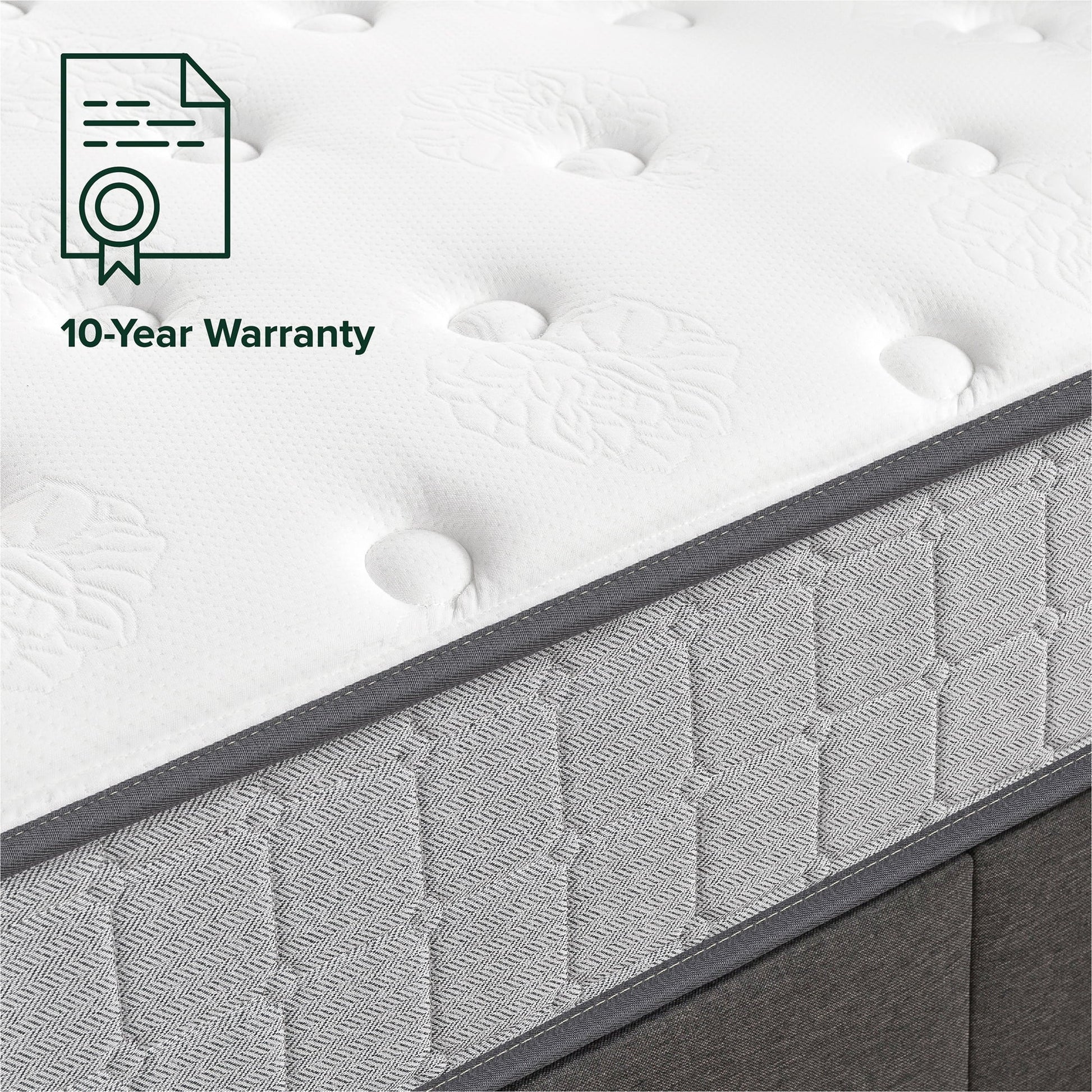 Zinus Comfort Support 10" Hybrid Mattress, Cooling Gel Memory Foam Pocket Spring, Queen