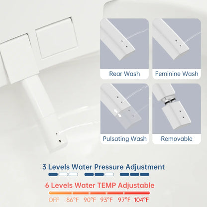 Smart Bidet Toilet Built in Tank,Comfortable Seat Height, Dual-Flush Elongated Toilet Bidet, Foot Sensor Flush/Open Seat Toilet U8Pro