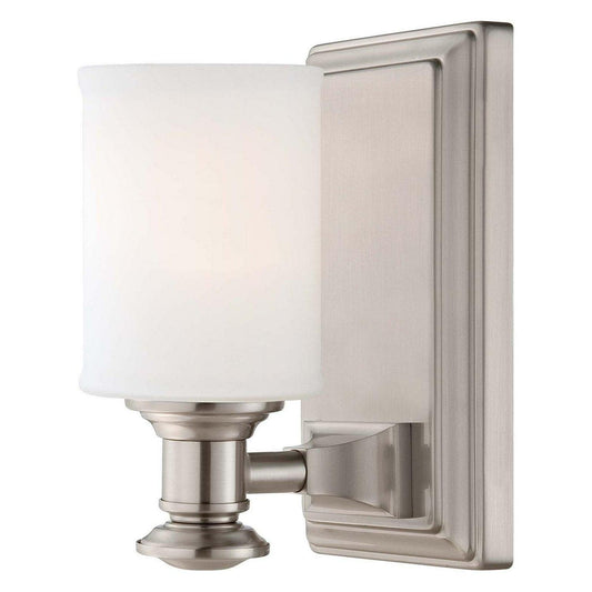 1 Light Transitional Bath Vanity In Transitional Style 8 Inches Tall By 4.75 Inches Wide-Brushed Nickel Finish Minka Lavery 5171-84