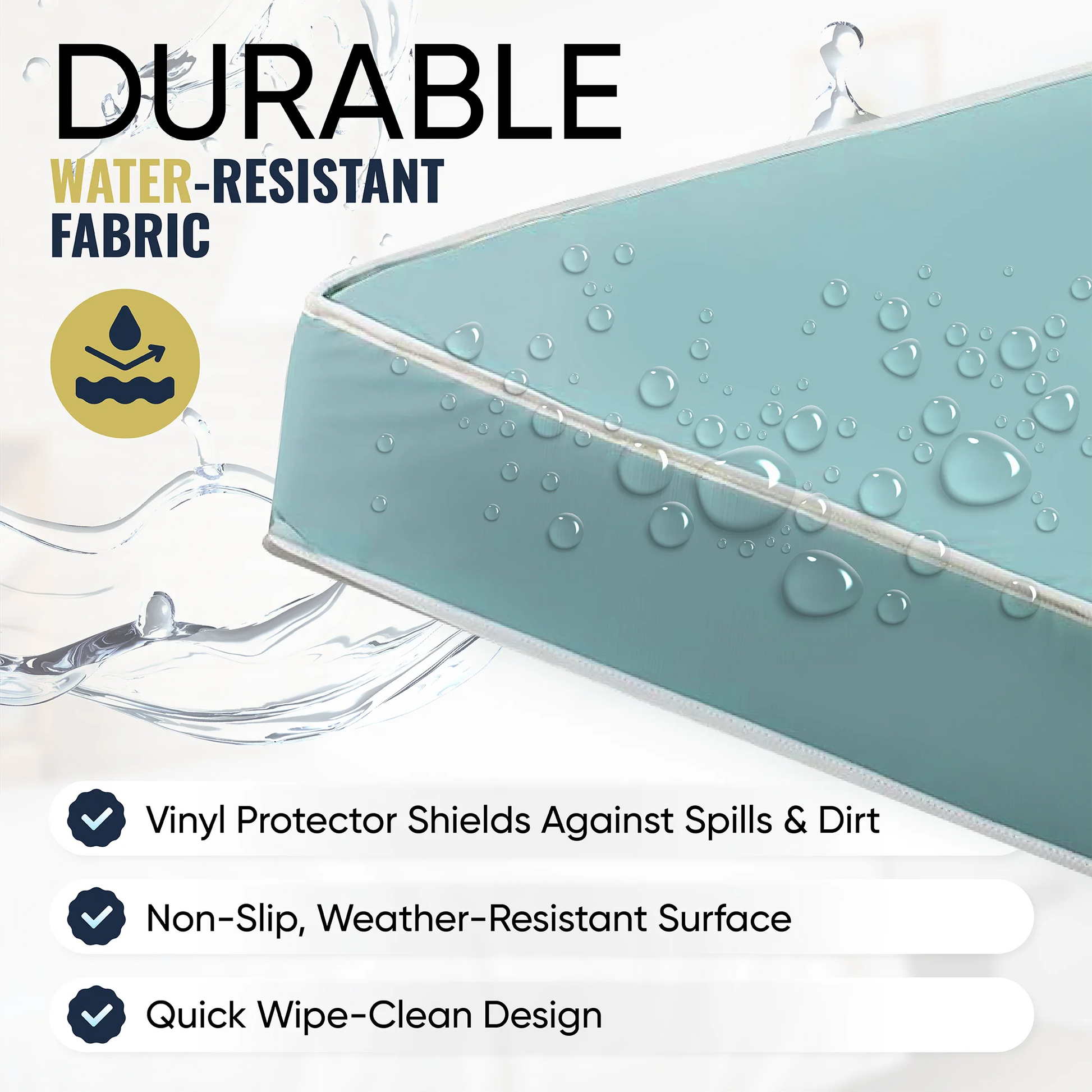 Fortnight Bedding Vinyl 5 Inch Firm Poly Foam Mattress with Water-Resistant Vinyl Cover, Twin
