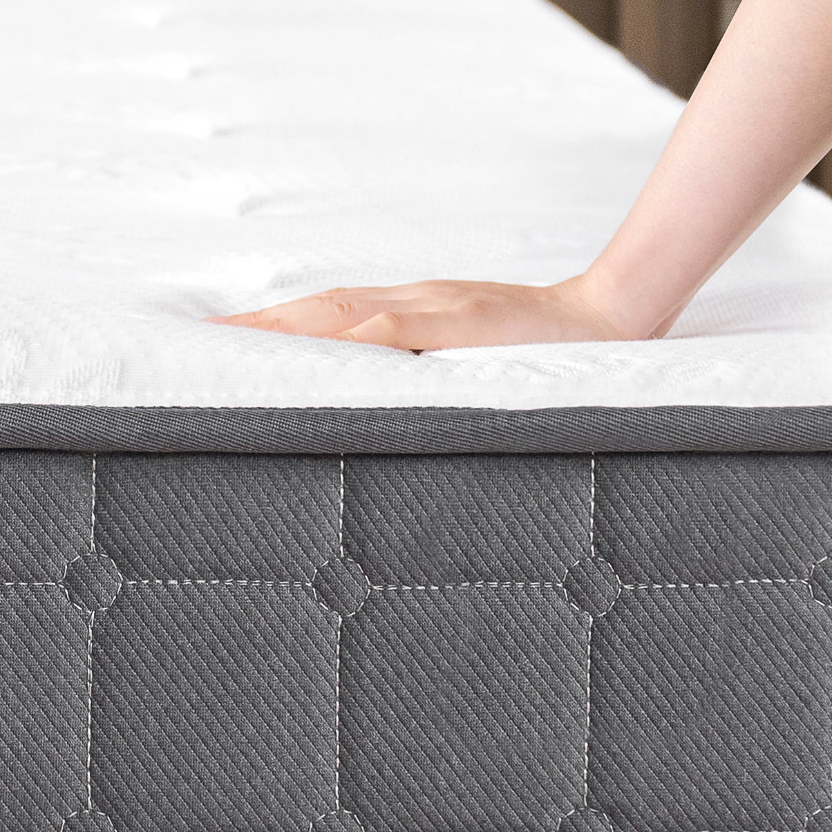 Zinus Cool Touch Comfort 8" Hybrid Mattress - Gel Memory Foam and Pocket Spring, Queen