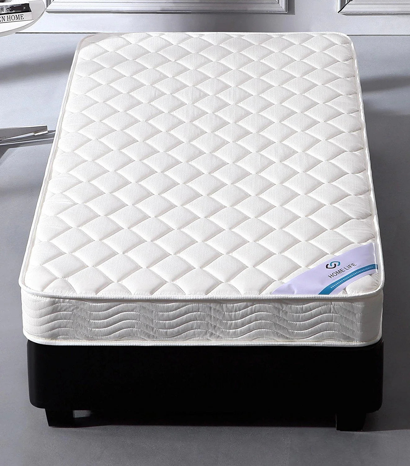 LIFE Home Spring 6" Twin Mattress, White