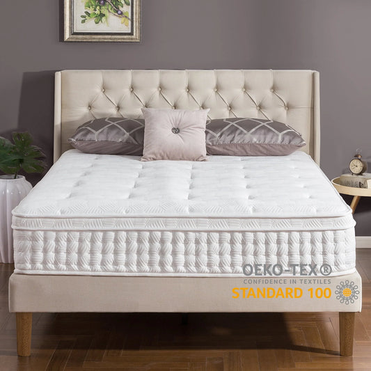 Zinus Euro Top 12" Hybrid Mattress - Comfort Foam and Pocket Spring, Queen