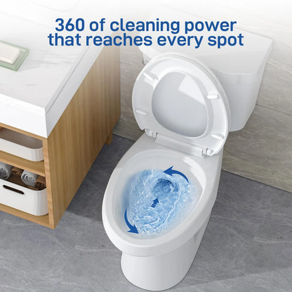 Huloretions Two-Piece Toilets for Bathrooms, Elongated Toilets with Soft Close Seat, Power Flush 1.28 GPF Toilet with Universal ADA Height