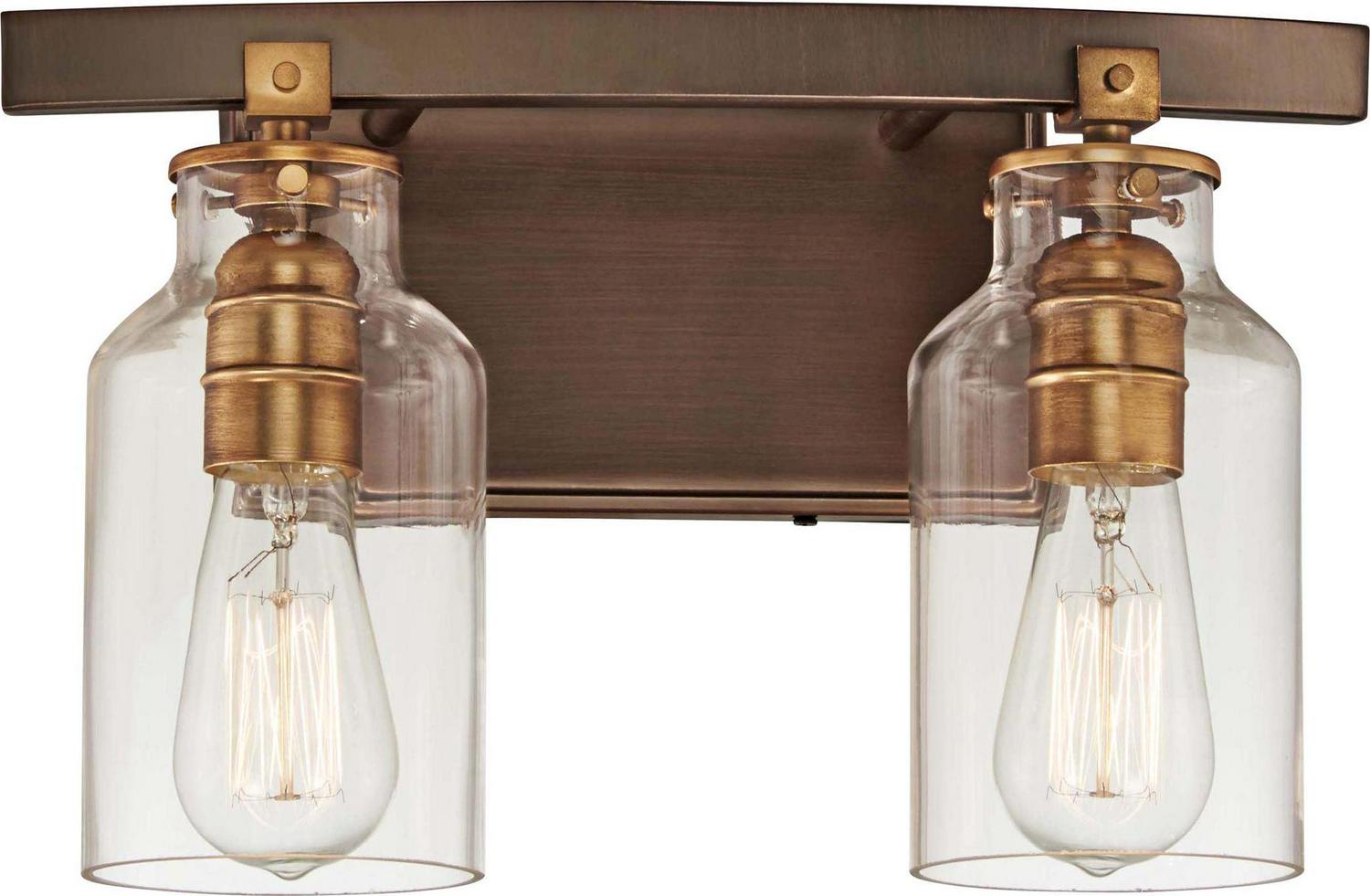 3552-588-Minka Lavery-Morrow - 2 Light Bath Vanity Approved for Damp Locations in Traditional Style - 9.25 inches tall by 14.25 inches wide
