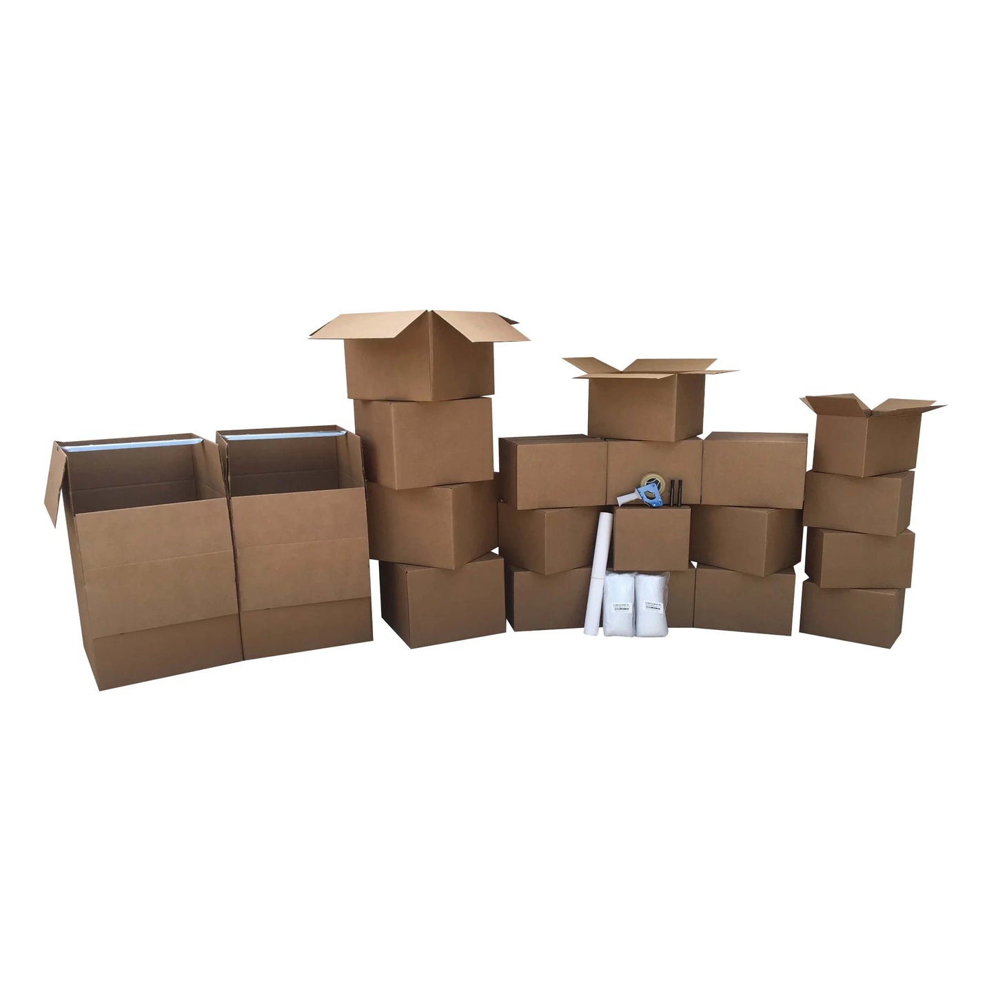 uBoxes 2 Room Wardrobe Kit 20 Moving Boxes plus Packing Supplies