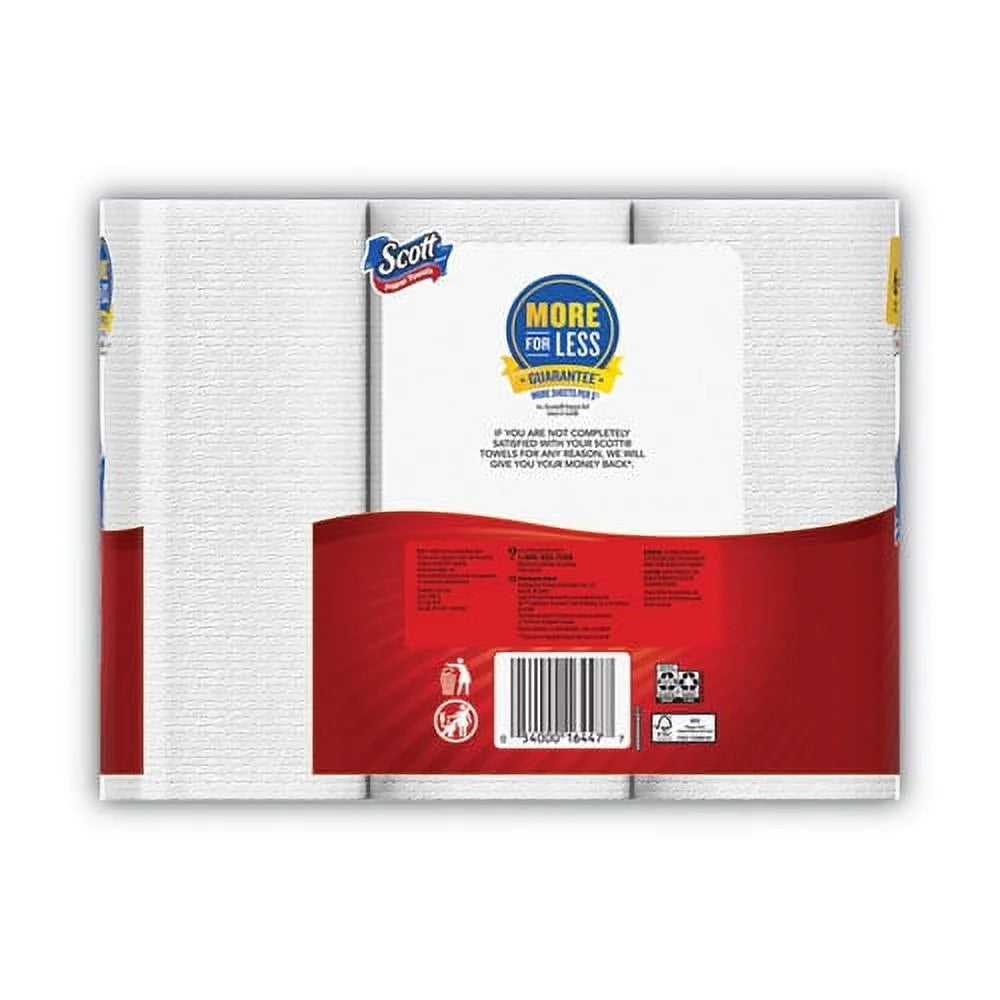 Choose-A-Size Mega Kitchen Roll Paper Towels, 1-Ply, 102/roll, 6 Rolls/pack, 4 Packs/carton | Bundle of 5 Cartons