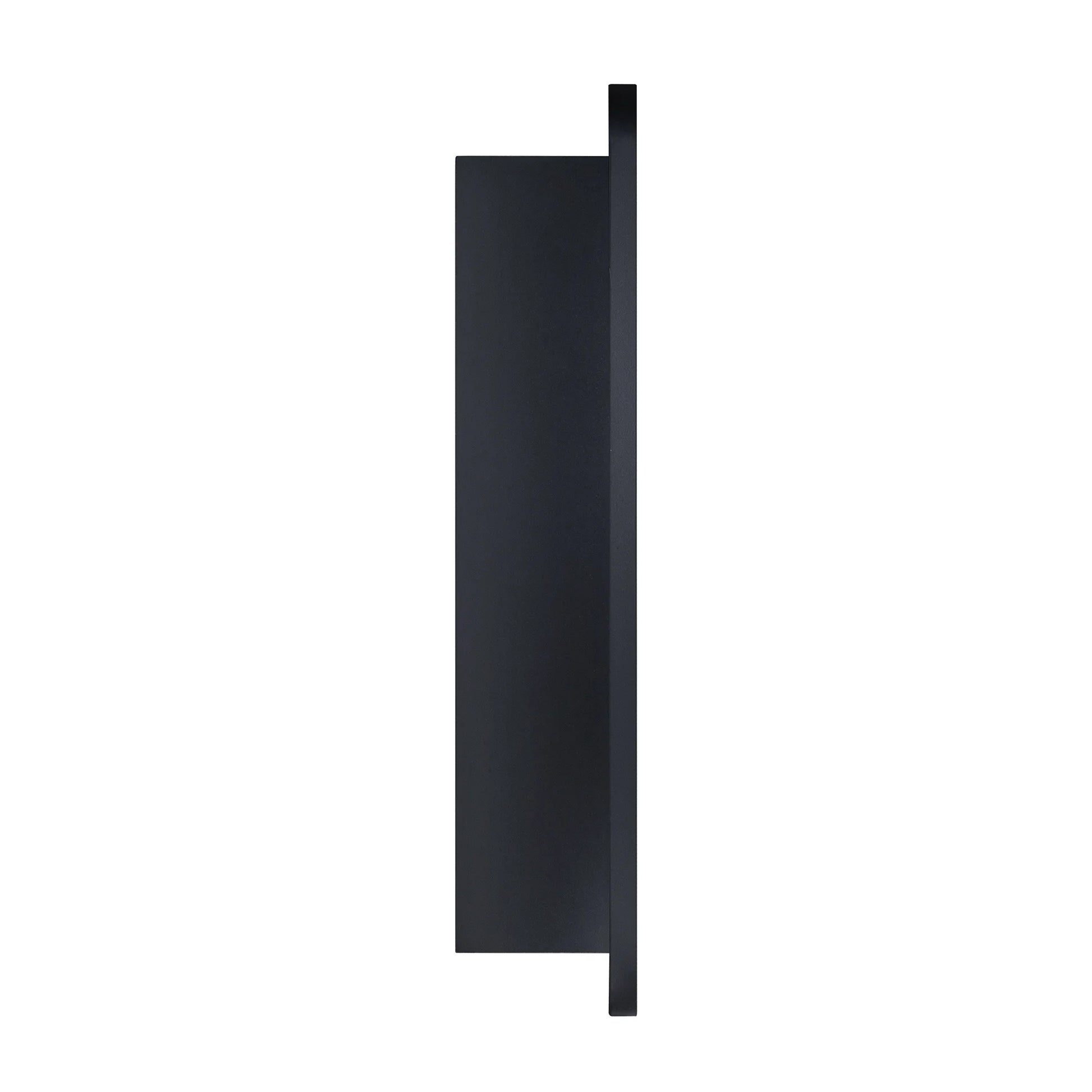 TEHOME Matt Black Triple Door Recessed & Surface Mount Rectangle Bathroom Medicine Cabinet with Mirror 26 x 36'' 3 Door Metal Framed Rectangular Bathroom Cabinet 36 by 26 inches
