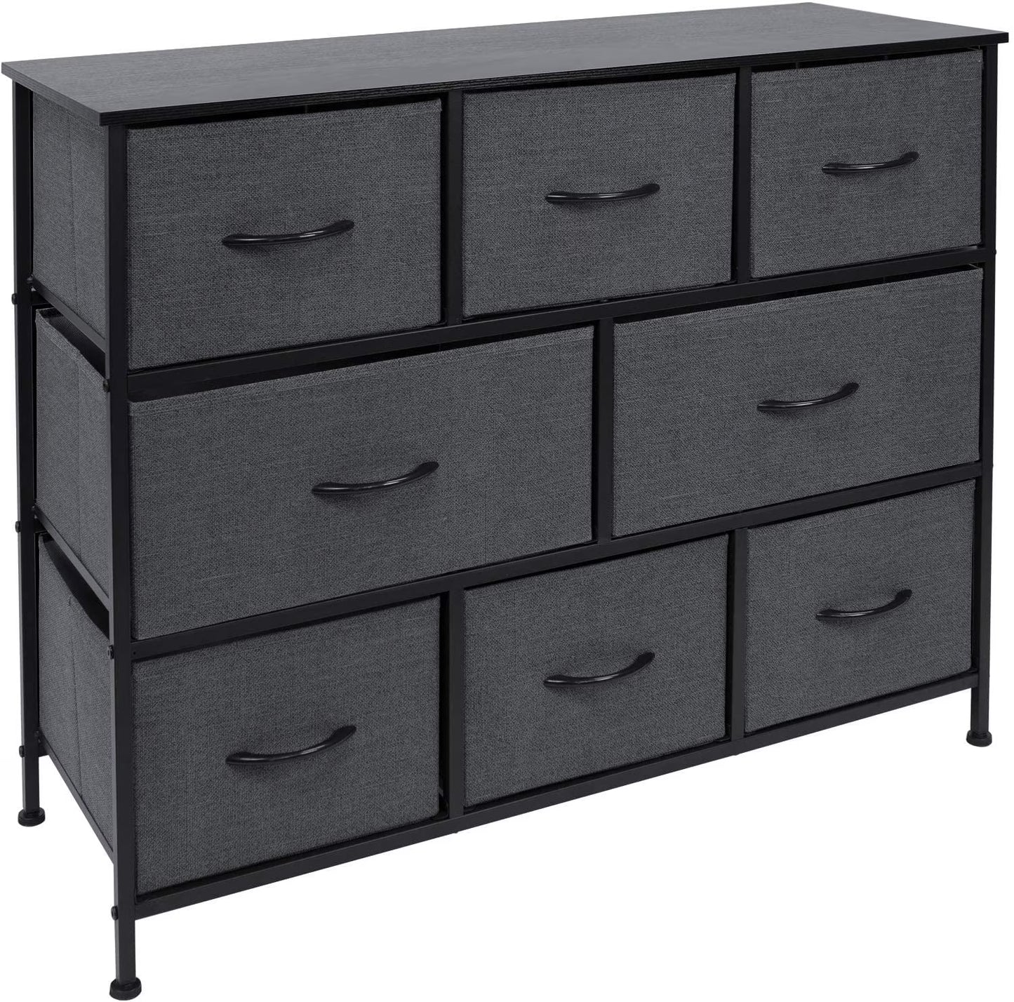 Sorbus Portable Drawer Organizers for Clothes, Blankets, Linens, Toys, Rustic Black