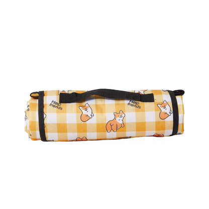 Cartoon camel Camping Picnic Blankets Orange Outdoor Waterproof Picnic Mats