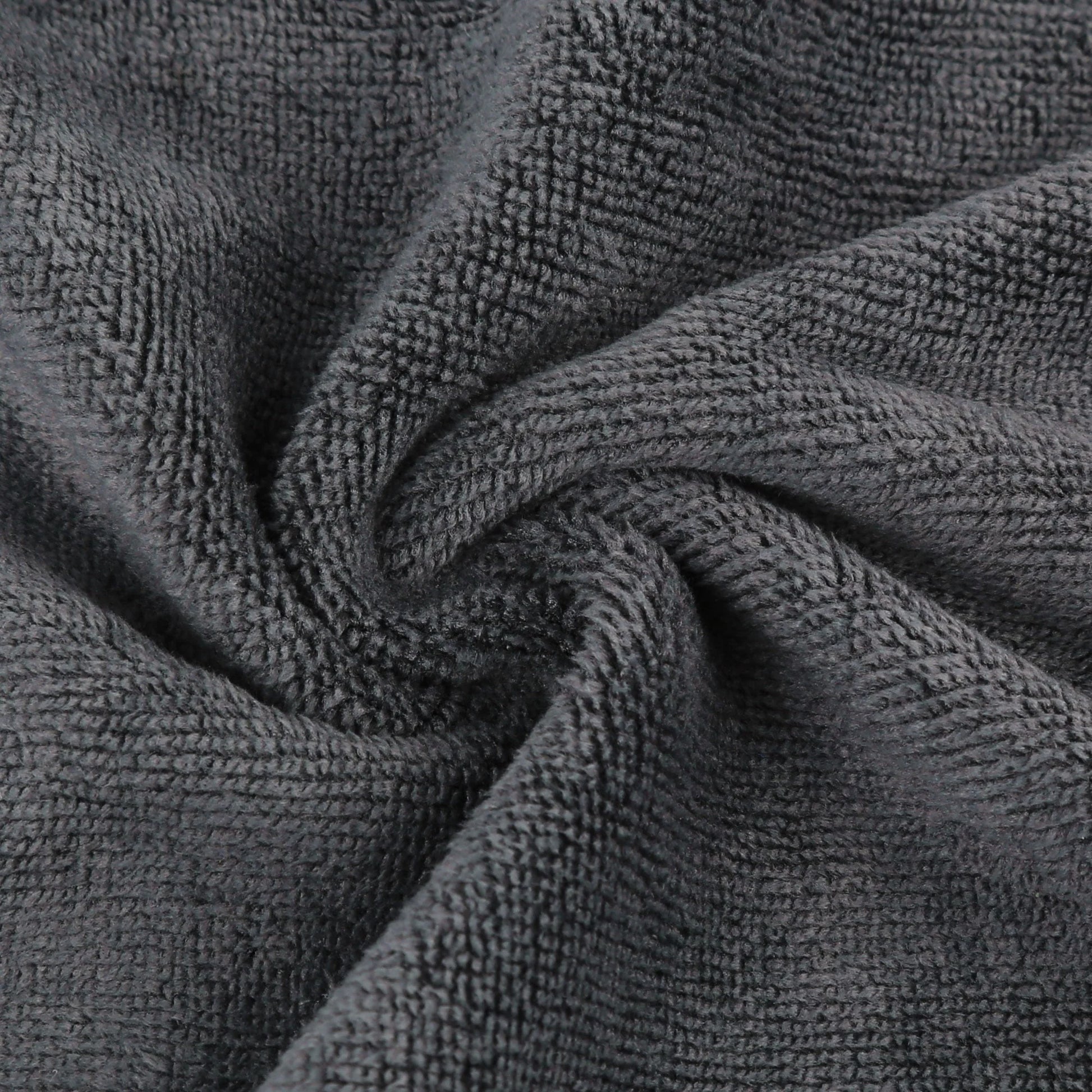 5pcs Gray 300gsm Microfiber Cleaning Cloth Absorbent Car Washing Drying Towel 40 x 40cm