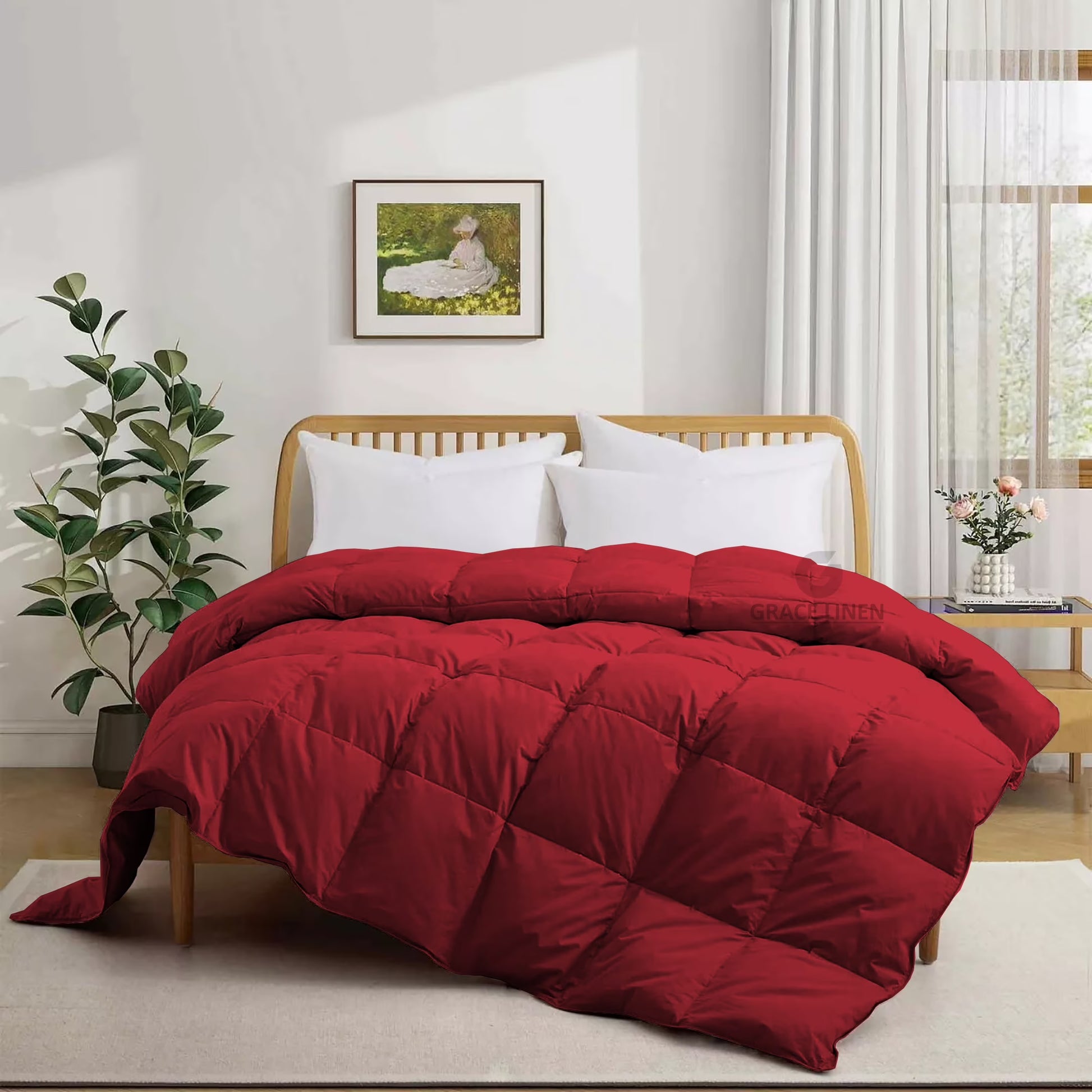 Bedding Comforter Cal King Size, Duvet Insert, Quilted Comforter with Corner Tabs, All Season Lightweight Quilt, Down Alternative Hotel Comforter Cal King Size 96X102 Baby Pink