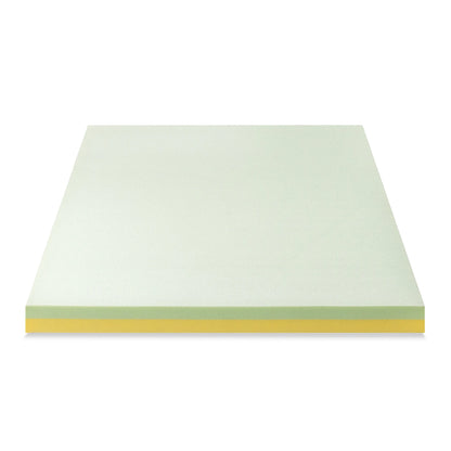 Spa Sensations by Zinus 4" Green Tea TorsoTec Memory Foam Mattress Topper, Twin