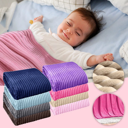 Floleo Clearance 27x39in Flannel Blanket Soft Warm Cozy Bed Blanket Plush Sofa Throw Blanket